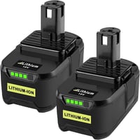 Bonadget 2x 18V 5,5Ah P108 náhradný akumulátor pre Ryobi ONE+ – 5500mAh kompatibilná náhradná batéria 1