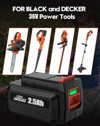 Bonadget LBXR36 36V 2.5Ah akkumulátor Black Decker szerszámokhoz 4