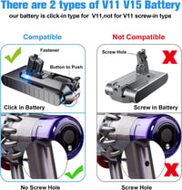 Bonadget V11 lítium akkumulátor Dyson V11 V15 porszívóhoz 4