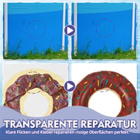 Set de reparații pentru piscină Bondtech, 60 ml - petice transparente impermeabile pentru saltele gonflabile, caiace, bărci și folii de piscină 5