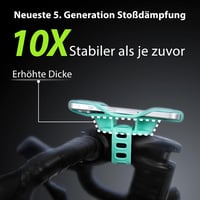 Bone Bike Tie 5 Pro kerékpár kormánycsőre szerelhető telefon tartó szilikon ütéscsillapítással 4.7-7.2 hüvelyk fekete iPhone 17 16 15 ú 2