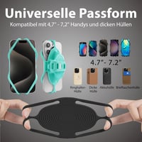 Bone Bike Tie 5 Pro kerékpár kormánycsőre szerelhető telefon tartó szilikon ütéscsillapítással 4.7-7.2 hüvelyk fekete iPhone 17 16 15 ú 5