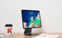 BongBingBoo iPad Pro 12.9" mágneses tartó állvány - iPad Air 13" kompatibilis szürke - 12,9 Pro 3-6 Gen & 13 Air, gray 5