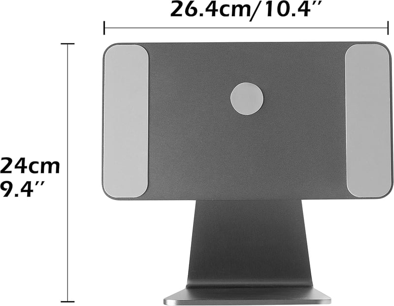 BongBingBoo iPad Pro 12.9" mágneses tartó állvány - iPad Air 13" kompatibilis szürke - 12,9 Pro 3-6 Gen & 13 Air, gray