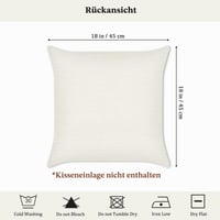 Bonhause 4 ks Letné obliečky na vankúše 45x45 cm s motívom mora, mušlí a korálov, dekoračné obliečky z polyesteru a ľanu na pohovku do obývačky 6