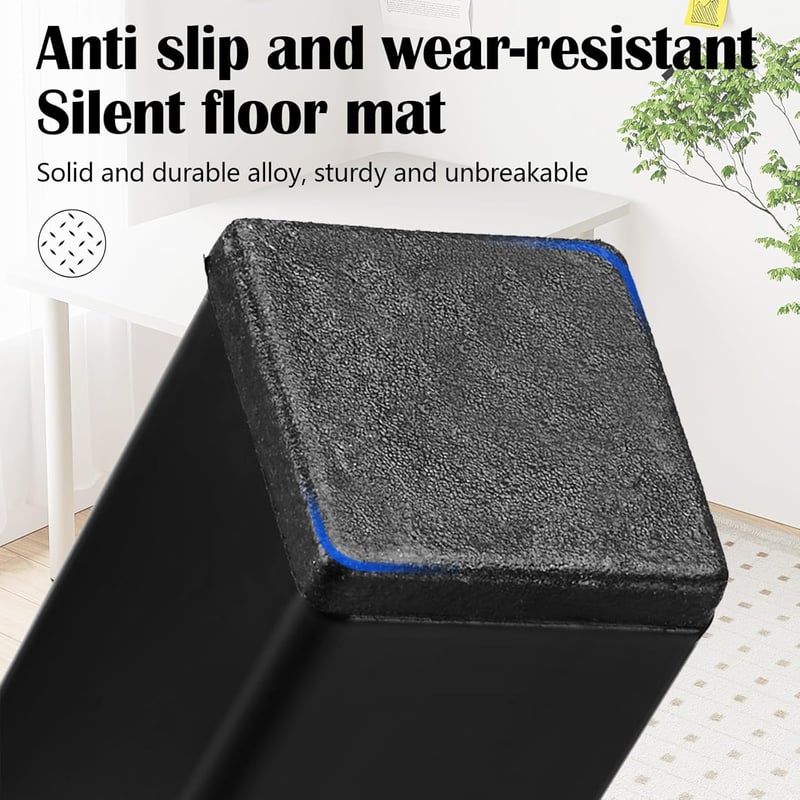 BONJUME 4 db fém asztalláb 60 cm összecsukható bútor láb fekete