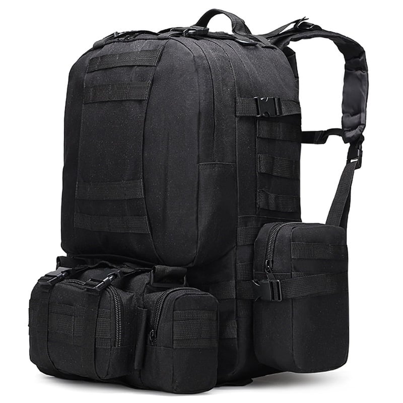 Vojenský taktický batoh BONJUME 60L so systémom MOLLE – Vodotesný turistický batoh pre mužov aj ženy na kempovanie, horolezectvo a cestovanie