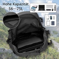 Vojenský taktický batoh BONJUME 60L so systémom MOLLE – Vodotesný turistický batoh pre mužov aj ženy na kempovanie, horolezectvo a cestovanie 6