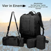 Vojenský taktický batoh BONJUME 60L so systémom MOLLE – Vodotesný turistický batoh pre mužov aj ženy na kempovanie, horolezectvo a cestovanie 7