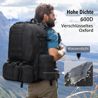 Vojenský taktický batoh BONJUME 60L so systémom MOLLE – Vodotesný turistický batoh pre mužov aj ženy na kempovanie, horolezectvo a cestovanie 3