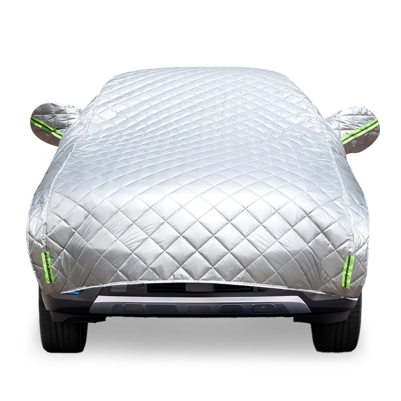 Husă auto BONJUME 520x240 cm, Semigaraj, Protecție împotriva grindinei și zăpezii, Husă pentru parbriz, Husă auto de iarnă impermeabilă pentru SUV-uri și vehicule de teren, Antigel