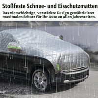 Husă auto BONJUME 520x240 cm, Semigaraj, Protecție împotriva grindinei și zăpezii, Husă pentru parbriz, Husă auto de iarnă impermeabilă pentru SUV-uri și vehicule de teren, Antigel 7
