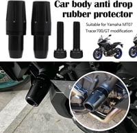 BONJUME CNC bukókeret csúszka motorhoz Yamaha MT-07 FZ07 Tracer 2014-2024 esésvédő csapágyvédő párban fekete 8