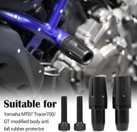 BONJUME CNC bukókeret csúszka motorhoz Yamaha MT-07 FZ07 Tracer 2014-2024 esésvédő csapágyvédő párban fekete 5
