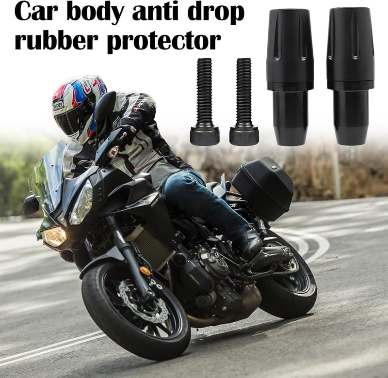 BONJUME CNC bukókeret csúszka motorhoz Yamaha MT-07 FZ07 Tracer 2014-2024 esésvédő csapágyvédő párban fekete