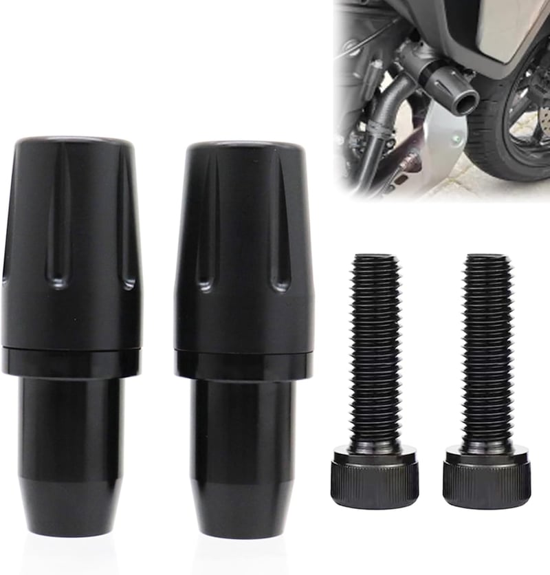BONJUME CNC bukókeret csúszka motorhoz Yamaha MT-07 FZ07 Tracer 2014-2024 esésvédő csapágyvédő párban fekete