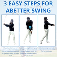 BONJUME Kék golf swing edző segédeszköz testtartás és karrendszer igazításához kezdőknek minden szinten 4