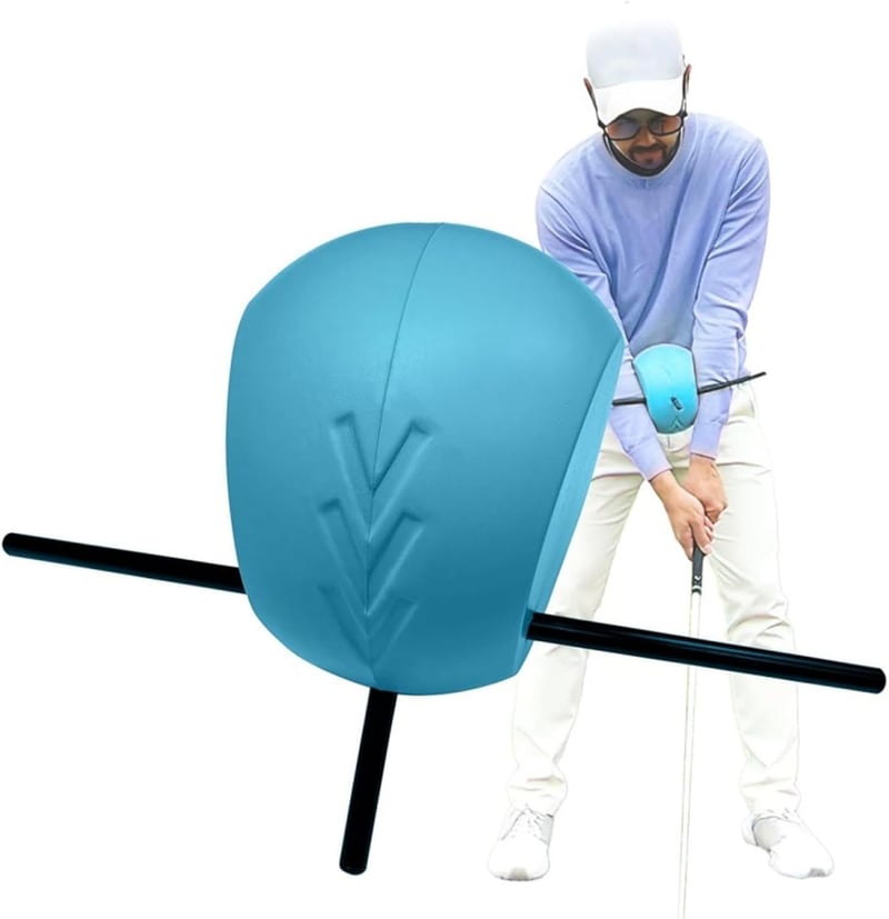 BONJUME Kék golf swing edző segédeszköz testtartás és karrendszer igazításához kezdőknek minden szinten