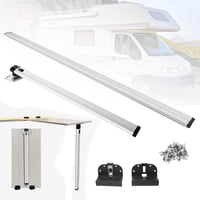 BONJUME Összecsukható Asztalláb és Vezetősín Lakóautóhoz, 73 cm Láb, 100 cm Sín 1