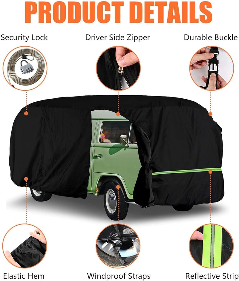 BONJUME Teljes Autóvédő Ponyva VW Type 2 T1 T2 T3 1950-1992 Westfalia Camperhez
