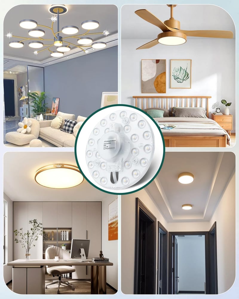Bonlux 12W LED Modul Mennyezeti Lámpa Átalakító Készlet Természetes Fehér 4000K