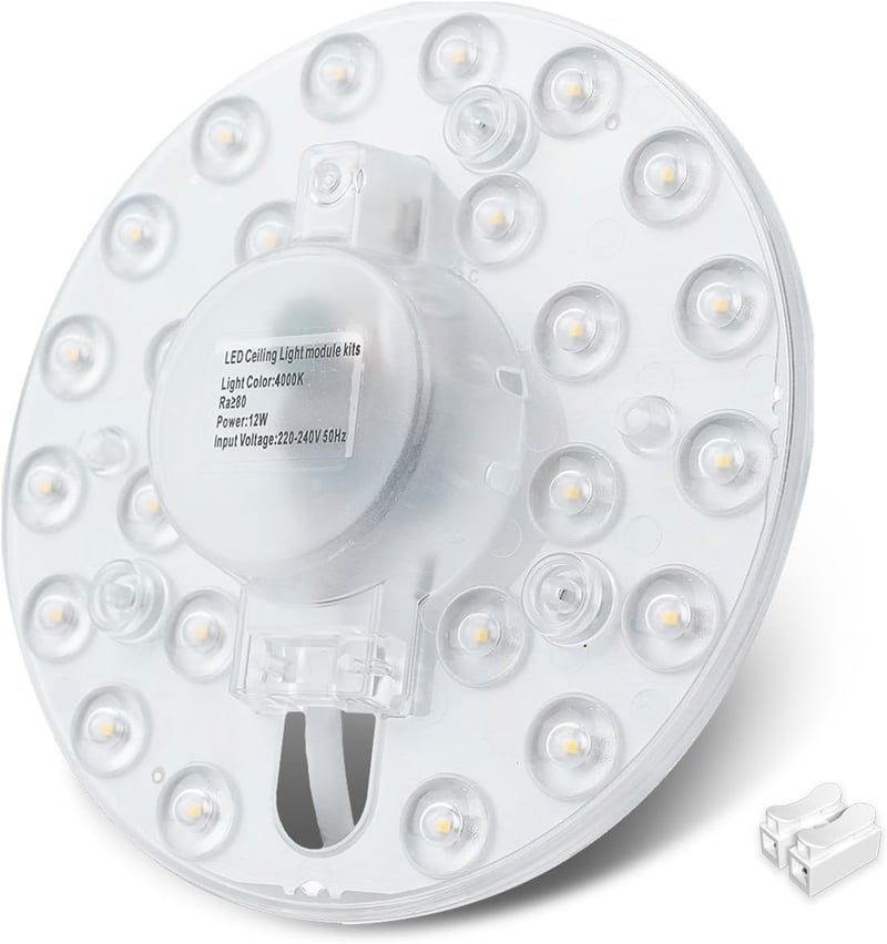 Bonlux 12W LED Modul Mennyezeti Lámpa Átalakító Készlet Természetes Fehér 4000K