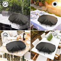 Bonna Gázgrill Takaró Enders Urban, Explorer Modellekhez - Vízálló Oxford Anyag, Széltálló, 70x47x30cm Fekete Grillhuzat 5