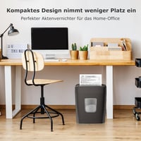 Bonsaii C261-D Iratmegsemmisítő P4 Biztonsági Szinttel - 6 Lapos Aprítás, Hitelkártya és Gémkapocs Darálás, 16L Tartály, Hordozható Fogantyú 8