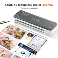 Aparat de laminat Bonsaii A4 alb pentru fotografii și documente 5