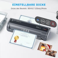 BONSEN A3 Laminátor Never Jam technológiával, 100 lamináló tasak, NTC hőmérséklet szabályozás 5