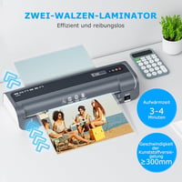 BONSEN A3 Laminátor Never Jam technológiával, 100 lamináló tasak, NTC hőmérséklet szabályozás 6