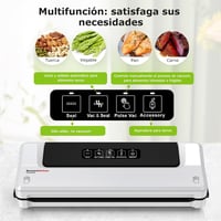 Aparat de vidat 4 în 1 Bonsenkitchen pentru uz casnic și profesional, cu 5 pungi incluse, alb 2
