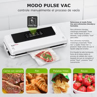 Aparat de vidat 4 în 1 Bonsenkitchen pentru uz casnic și profesional, cu 5 pungi incluse, alb 4
