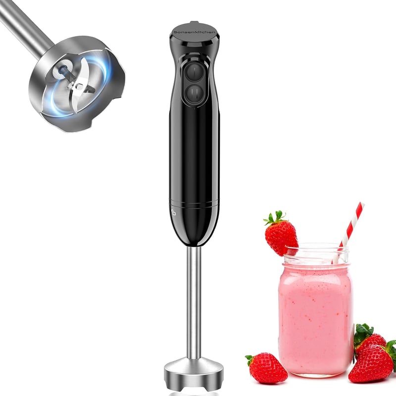 Bonsenkitchen HB3201 merülő botmixer 1000 W, rozsdamentes acél - fekete
