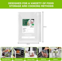 Bonsenkitchen Vákuum Tárolósákok 100db 20x30cm Élelmiszer Friss Tartásához 3