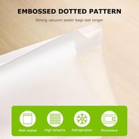 Bonsenkitchen Vákuum Tárolósákok 100db 20x30cm Élelmiszer Friss Tartásához 4