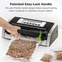 Bonsenkitchen Vákuumfóliázó Gép Globefish Technológiával - Műanyag Házas Élelmiszer Tartósító 125W - 2 Tekercs Tasakkal 8