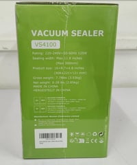 Bonsenkitchen Vákuumfóliázó Gép Globefish Technológiával - Műanyag Házas Élelmiszer Tartósító 125W - 2 Tekercs Tasakkal 9