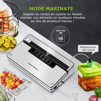 Bonsenkitchen Vákuumfóliázó Gép Globefish Technológiával - Nagy Sebességű Folyamatos Működés, Gyors Vákuum, Beépített Fólia Tároló és Vágó 7