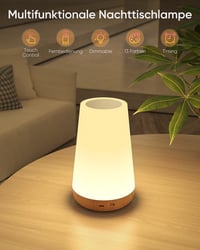 Bonsery éjjeli lámpa érintésérzékeny dimmer távirányítóval USB töltéssel 13 szín 4