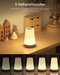 Bonsery éjjeli lámpa érintésérzékeny dimmer távirányítóval USB töltéssel 13 szín 2