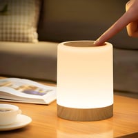 Bonsery érintős LED éjjeli lámpa 256 színnel, 3 fénymóddal, tompítható, USB tölthető kábel nélküli időzítővel és memóriával, kampóval, gyere 1