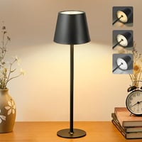 Bonsery LED asztali lámpa 5200 mAh akkumulátor, USB töltés, 3 színhőmérséklet, vízálló, dimmer 1