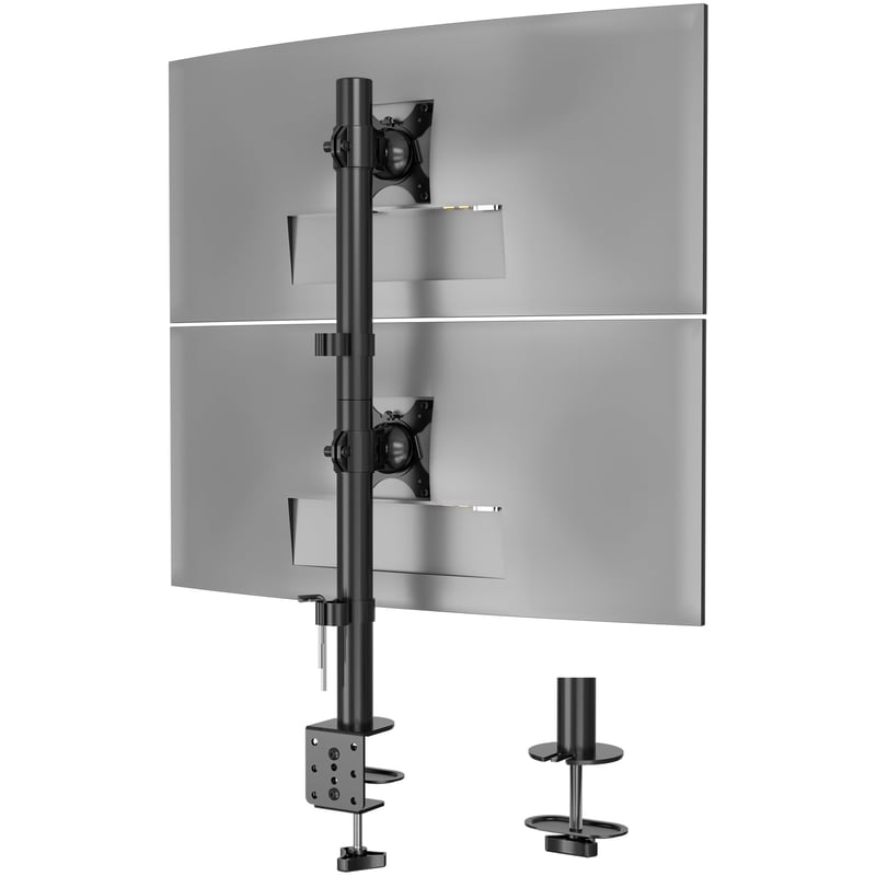 BONTEC stojan na dva monitory s dvoma ramenami, 13-34", VESA kompatibilný, čierny