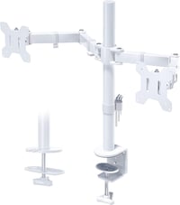 BONTEC Dual Monitor Tartó 13-27 Hüvelykes LCD Kijelzőhöz, Ergonomikus Forgatható Monitortartó Kar 1