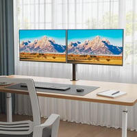 BONTEC Dupla Monitor Tartó Állvány 13-27" LCD/LED Képernyőkhöz - Ergonomikus, Teljes Mozgástartományú Karok, 22 kg Teherbírás - black 2