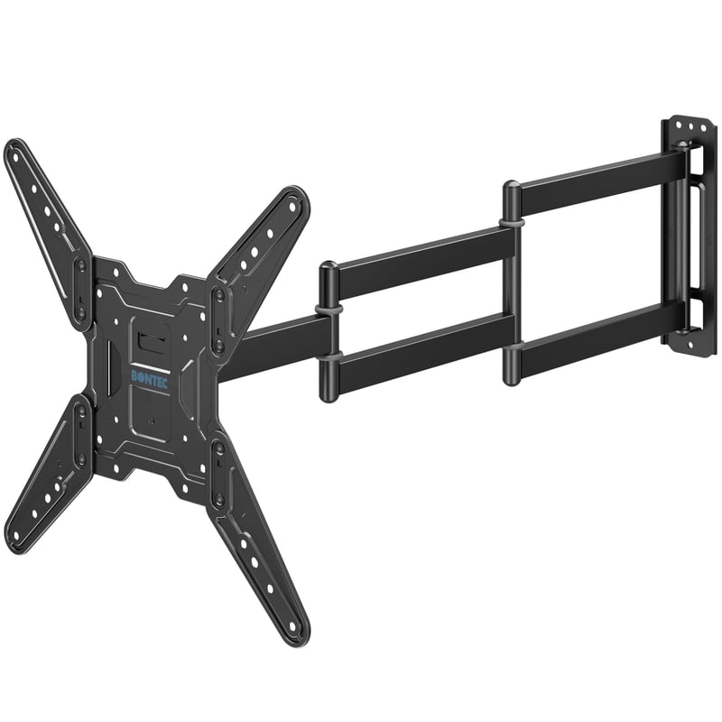 BONTEC Otočný nástenný držiak na TV pre 26-65 palcové ploché a zakrivené LED LCD OLED televízory, vysunutie 950 mm, VESA 400x400 mm, max. 35 kg, vhodný aj do rohu