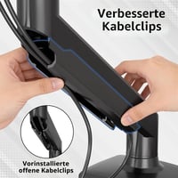 BONTEC Monitor Tartó Gázrugós 15-32 Colos Monitorokhoz 360° Forgatható 7