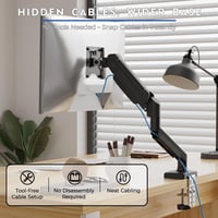 BONTEC Monitor Tartó Gázrugós 15-32 Colos Monitorokhoz 360° Forgatható 8