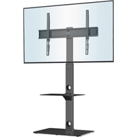 BONTEC TV Állvány 30-70 Hüvelykes Televíziókhoz, Magasságállítható Padlóállvány 40 kg Teherbírással, 2 Edzett Üvegpolccal, VESA 600x400 mm 1